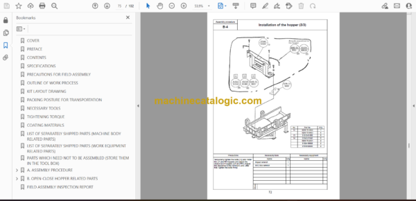 Komatsu BR550JG-1 Galeo Mobile Crusher Field Assembly Instruction (GEN00030-01) - Image 2
