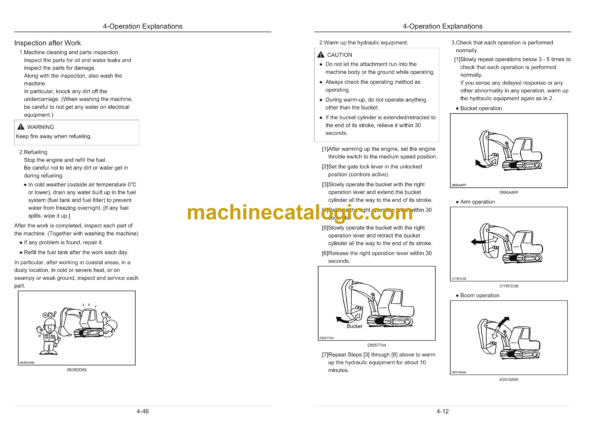 Sumitomo SH75X-6A, SH75XU-6A Hydraulic Excavator Operators Manual (WDL0756-8NZ) - Image 4
