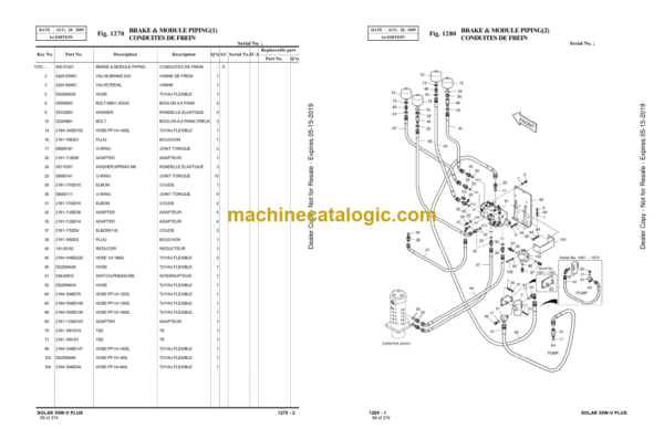 Doosan S55W-V Plus Wheeled Excavator Parts Manual (Serial Number 1001 and UP) - Image 2