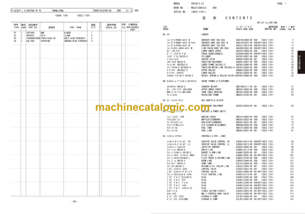Sumitomo SH130-5BH, SH130-5BB, SH130-5LC Hydraulic Excavator Parts Manual (WCLA120A51BH, WCLA120A51BB, WCLA120A51LC) - Image 3