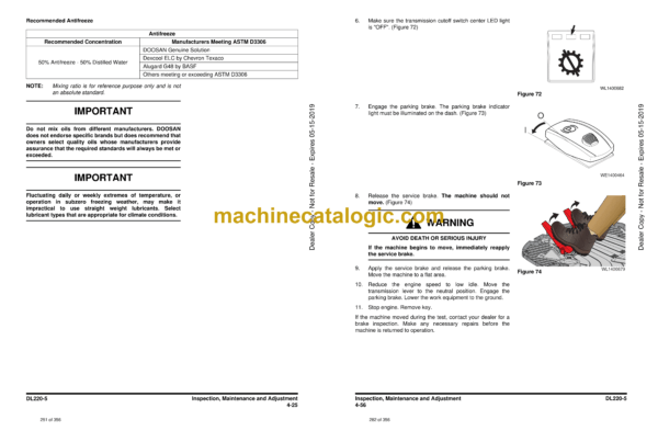 Doosan DL220-5 Wheel Loader Operation and Maintenance Manual (Serial Number 10001 and Up) - Image 3