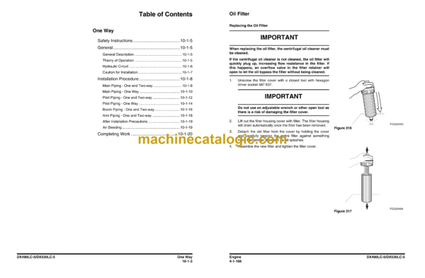 Doosan DX490LC-5, DX530LC-5 Hydraulic Excavator Shop Manual (Serial Number 10001 and Up) - Image 2