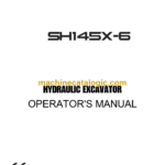 Sumitomo SH145X-6 Hydraulic Excavator Operators Manual (WDL1356-1T)