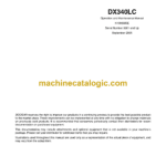 Doosan DX340LC Excavator Operation and Maintenance Manual (Serial Number 5001 and Up)