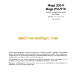 Daewoo Mega 200-V, Mega 200-VTC Wheel Loader Operation and Maintenance Manual (Serial Number 1001 and Up)
