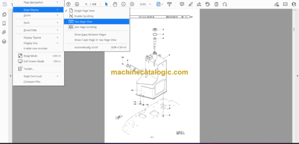 Sumitomo SH135X-3B Hydraulic Excavator Parts Manual (WCLA135B37BH, WCLA135B37BB) - Image 2