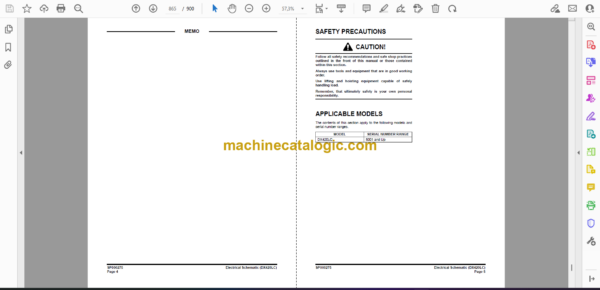 Doosan DX420 Crawler Excavator Shop Manual (Serial Number 5001 and Up) - Image 2