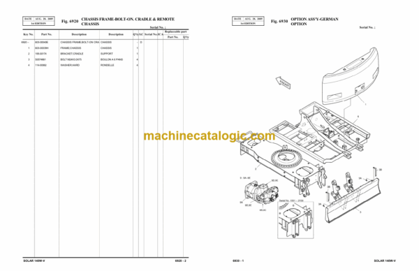 Doosan S140W-V Excavator Parts Manual (Serial Number 1001 and UP) - Image 4