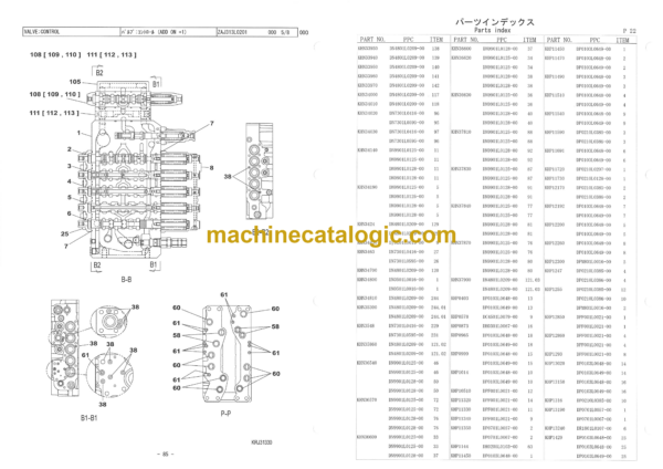 Sumitomo SH235X-6, SH235XLC-6 Hydraulic Excavator Parts Manual (WCL2356-0W) - Image 4