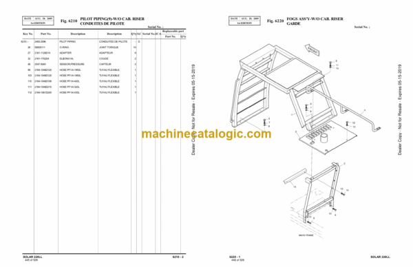 Doosan S220LL Excavator Parts Manual (Serial Number 1001 and UP) - Image 4