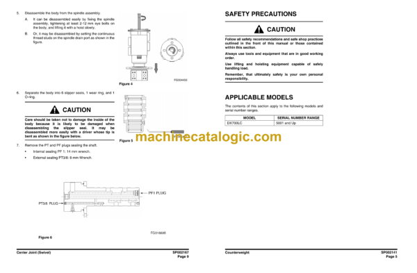 Doosan DX700LC Hydraulic Excavator Shop Manual (Serial Number 5001 and Up) - Image 4