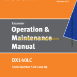 Doosan DX140LC Excavator Operation and Maintenance Manual (Serial Number 5503 and Up)