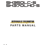 Sumitomo SH350LC-5, SH370LHD-5 Hydraulic Excavator Parts Manual (WCL3305-0F)