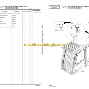 Doosan DX380LC Excavator Parts Manual (Serial Number 5109 and Up)