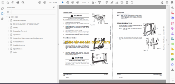 Doosan DX140LC Excavator Operation and Maintenance Manual (Serial Number 5503 and Up) - Image 2