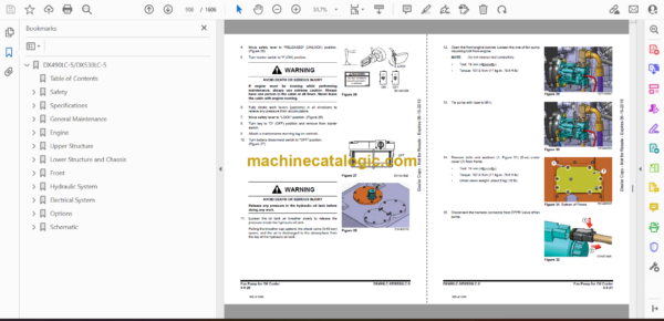 Doosan DX490LC-5, DX530LC-5 Hydraulic Excavator Excavator Shop Manual (Serial Number 10001 and Up) - Image 2
