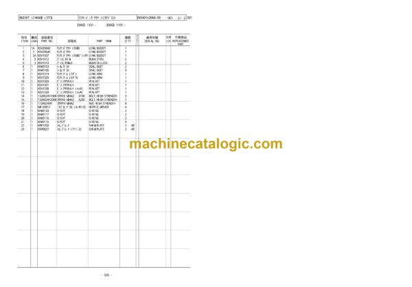 Sumitomo SH350LC-5, SH370LHD-5 Hydraulic Excavator Parts Manual (WCL3305-0F) - Image 3
