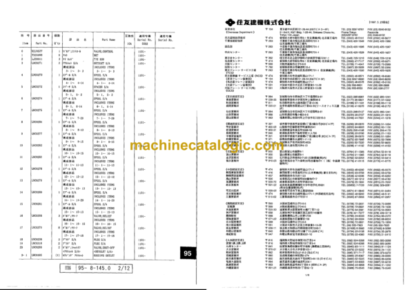 Sumitomo SH55U-2 Hydraulic Excavator Parts Manual (WCL0551-00) - Image 4