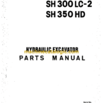 Sumitomo SH300-2, SH300LC-2, SH350HD-2 Hydraulic Excavator Parts Manual (WCL3001-1W)