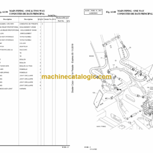 Doosan DX140LC-5 Excavator Parts Manual (Serial Number 1001 and Up)