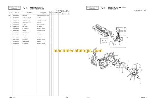 Doosan S75-V Excavator Parts Manual (Serial Number 1001 and UP) - Image 2