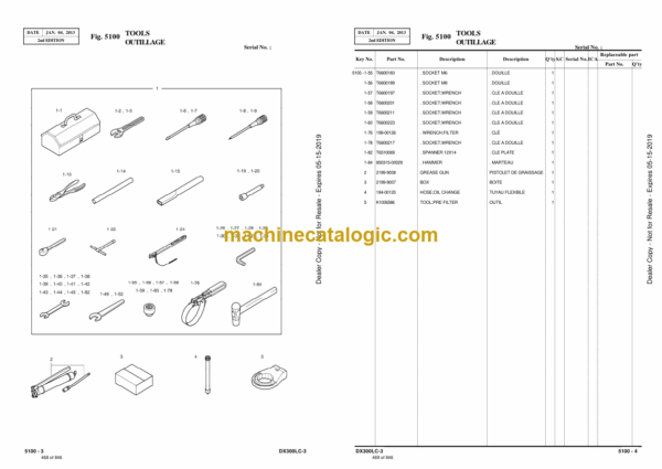 Doosan DX300LC-3 Excavator Parts Manual (Serial Number 1001 and Up) - Image 3