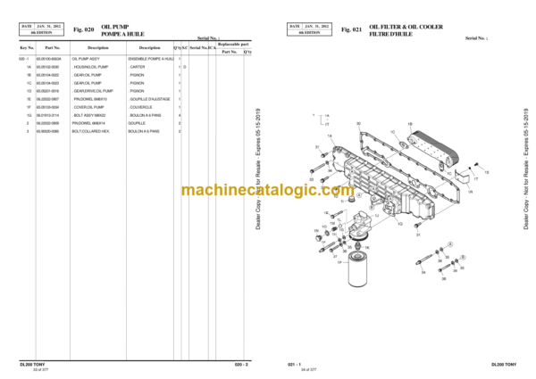 Doosan DL200 TONY Wheel Loader Parts Manual (Serial Number 5001 and Up) - Image 4