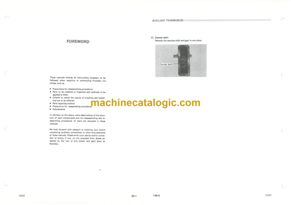 Komatsu GD22H Motor Graders Shop Manual (BE1) - Image 4