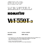 Komatsu WF550T-3 Trash Compactor Shop Manual (SEBM019501)