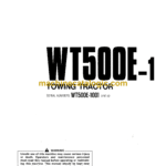 Komatsu WT500E-1 Towing Tractor Shop Manual (SEAM011700)