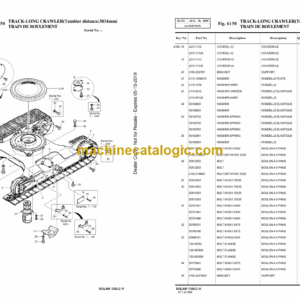 Doosan S130LC-V Excavator Parts Manual (Serial Number 0001 and UP)