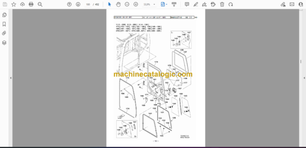 Sumitomo SH130-5 Hydraulic Excavator Parts Manual (WCL1305-0F) - Image 3