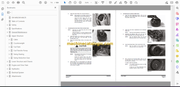 Doosan DX140R, DX140LCR Hydraulic Excavator Shop Manual (Serial Number 5001 and Up) - Image 2