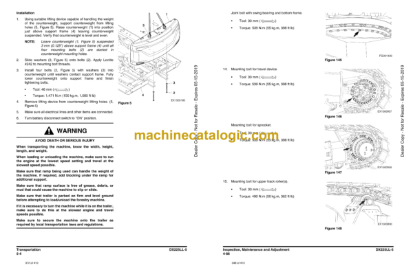 Doosan DX225LL-5 Excavator Operation and Maintenance Manual (Serial Number 10001 and Up) - Image 3