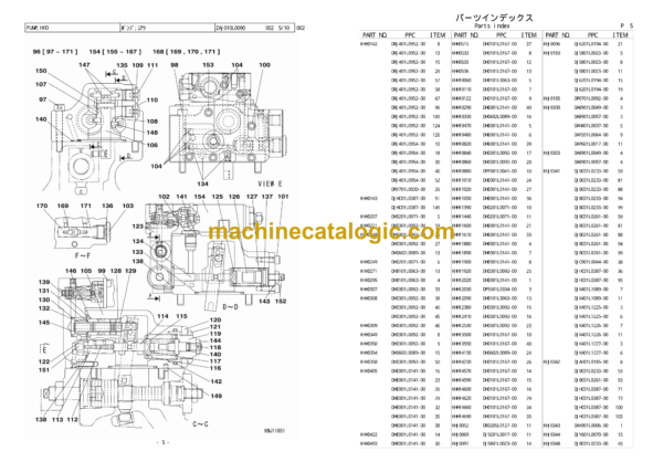 Sumitomo SH130-5 Hydraulic Excavator Parts Manual (WCL1305-0F) - Image 4