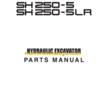 Sumitomo SH250-5, SH250-5LR Hydraulic Excavator Parts Manual (WCL2405-1T)