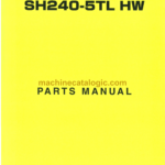 Sumitomo SH240-5TL HW Hydraulic Excavator Parts Manual (WCL240A5-3095)