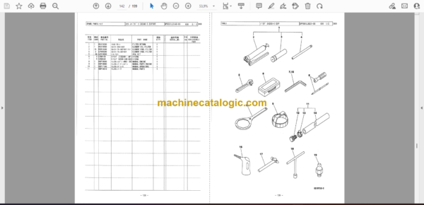 Sumitomo SH240-5TL HW Hydraulic Excavator Parts Manual (WCL240A5-3095) - Image 2