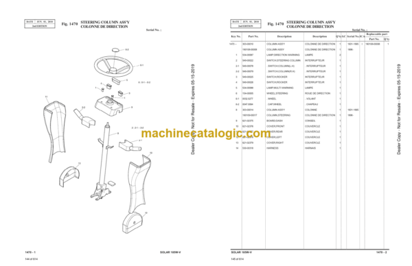 Doosan Solar 185W-V Wheeled Excavator Parts Manual - Image 4