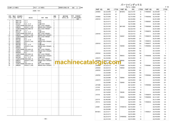 Sumitomo SH250-5, SH250-5LR Hydraulic Excavator Parts Manual (WCL2405-1T) - Image 4