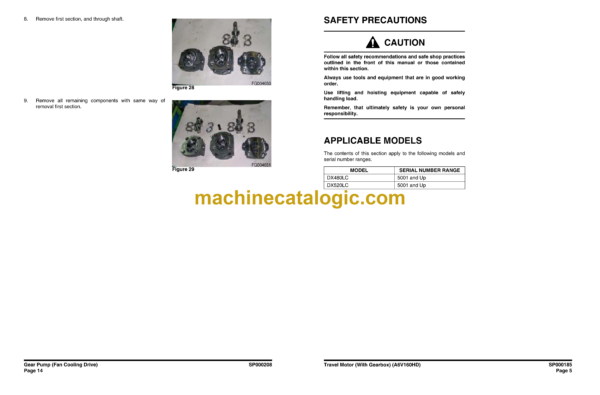 Doosan Daewoo Solar 55-V Plus Excavator Shop Manual (Serial Number 1001 and Up) - Image 3