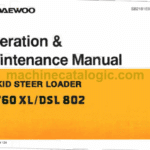 Daewoo 1760XL, DSL802 Skid Steer Loader Operation and Maintenance Manual (SB2181E0)