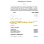 Daewoo BC20S, BC25S, BC30S B20S-2, B25S-2, B30S-2 Lift Truck Service Manual