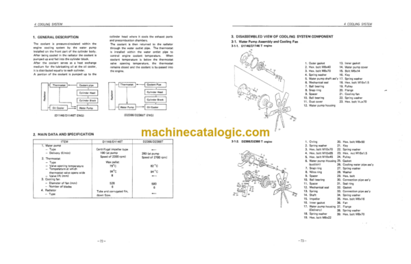 Doosan D2366, D2366T, D1146, D1146T Diesel Engine Shop Manual - Image 2