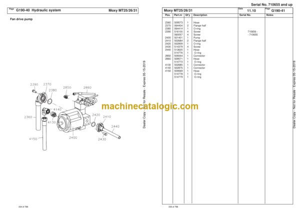 Doosan MT25, MT26, MT31 Articulated Dump Truck Parts Manual (Serial Number 710655 and UP) - Image 2