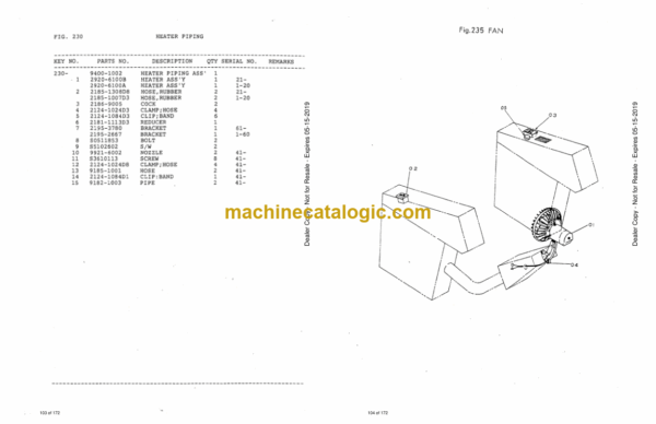 Doosan DH280 (E.D.) Excavator Parts Manual (Serial Number 0001 and UP) - Image 2