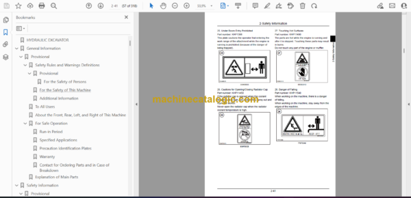Sumitomo SH130-6, SH130LC-6 Hydraulic Excavator Operators Manual (WDL1306D-0W NZ0) - Image 4