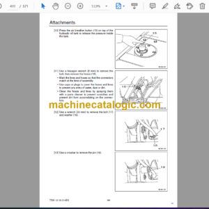 Sumitomo SH460HD-5, SH480LHD-5, SH500LHD-5 Hydraulic Excavator Service Text & Troubleshooting Manual & Shop Manual