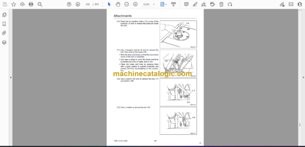 Sumitomo SH460HD-5, SH480LHD-5, SH500LHD-5 Hydraulic Excavator Service Text & Troubleshooting Manual & Shop Manual - Image 2