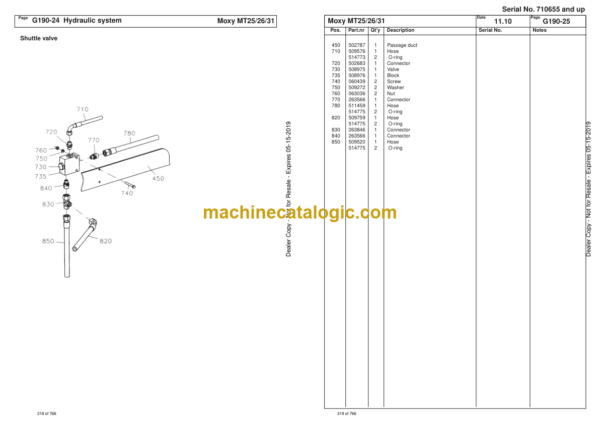 Doosan MT25, MT26, MT31 Articulated Dump Truck Parts Manual (Serial Number 710655 and UP) - Image 3